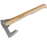 Condor TRAVELHAWK AXE Tête en acier au carbone, Manche en hickory, Étui en cuir cousu CTK104-1.87
