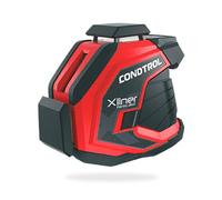 CONDTROL - Laser Ligne XLINER PENTO 360 Rouge - Niveau Portée 30m - 3 Lignes - 2 Modes de Fonctionnement - Bluetooth - Garantie 2+1 Ans - Livré avec Accessoires