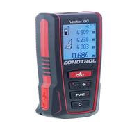 CONDTROL - Télémètre Vector 100 - Portée 0,05 à 100 Mètres - Mesure Précise Continue - Laser Rouge - Bluetooth - Garantie 2+1 Ans - Livré avec Accessoires