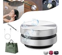 Conduct Tune Speaker, 2024new Portable Conduct Tune Showerspeaker, Mini Bone Conduction Speaker Waterproof Wireless, Turn Anything Into A Speaker (Silver)
