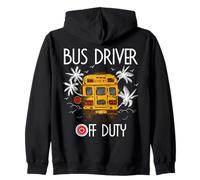 Conducteur de Bus Hors Service Dernier Jour d'école d'été à la Plage Sweat à Capuche