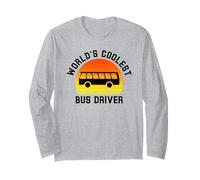 Conducteur de Bus Le Plus Cool du Monde Future Travailleur des transports Amant Manche Longue