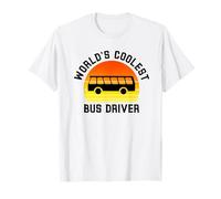 Conducteur de Bus Le Plus Cool du Monde Future Travailleur des transports Amant T-Shirt
