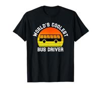 Conducteur de Bus Le Plus Cool du Monde Future Travailleur des transports Amant T-Shirt