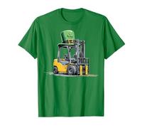 Conducteur de Chariot élévateur Opérateur Saint Patrick Jour Pattys Day Luck T-Shirt