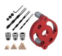 Conducteur de forage pour menuiserie de Deuvelmal auto-centré | Guide de perçage pour trous d'armoire pour menuisiers entrepreneurs charpentiers bricoleurs propriétaires cuisine salle de