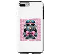 Conducteur de fret conducteur de Train Locomotive Girl Coquette Bow Coque pour iPhone 7 Plus/8 Plus