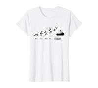 Conducteur de motoneige Weekend Motoneige T-Shirt Graphique avec Valeur, Femme, Blanc, XS