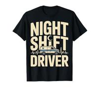 Conducteur de Nuit Ambulance EMT ambulancier ambulancier T-Shirt