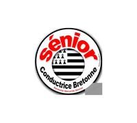 Conductrice Sénior Bretonne (15x15cm) - Sticker/Autocollant