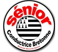 Conductrice Sénior Bretonne (15x15cm) - Sticker/Autocollant