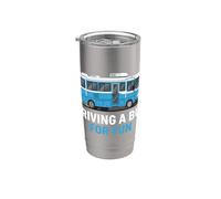 Conduire un bus pour s'amuser Skoolie Bus Conversion RVer Gobelet isotherme en acier inoxydable double paroi