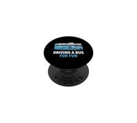 Conduire Un Bus pour s'amuser Skoolie Bus Conversion RVer PopSockets PopGrip Adhésif