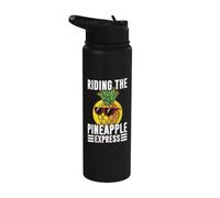 Conduisez avec l'ananas Express Pineapple Stainless Steel Insulated Water Bottle