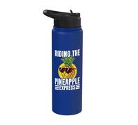Conduisez avec l'ananas Express Pineapple Stainless Steel Insulated Water Bottle