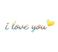 Conduisez en sécurité I Love You Mirror Sticker | je-t'aime conduisez autocollants voiture sûrs | LETTRES SORTS RECHERCHE CAR COEUR | Auto-amateurs étanches l'emblème d'éthylène pour décor voiture
