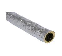 Conduit Algaine isolée épaisseur 25mm, filet de 6 mètres - Ø125
