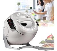 Conduit Alimentaire Commercial 2000W, 6L Intelligent Automatic Cooking Machine à 360 degrés et Chauffage Tout-Rond 3D, processeur d'aliments de Type Tambour avec écran Tactile Intelligent