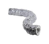 Conduit aluminium souple isolé ouate de polyester M1/M1 L 10 m D 160 mm CASOP2516010M1 Gris