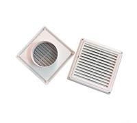 Conduit carré pour intégration du système de ventilation avec filtre à persiennes inclinées et housse de protection extérieure contre les intempéries (100)