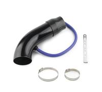 Conduit D'admission D'air Système D'admission D'air Froid Universel En Aluminium Pour Voiture, 3 Pouces, 75 Mm, Tube D'induction Turbo, Couleur Argent, Noir, Rouge(Le noir)