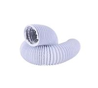 Conduit d'air de Ventilation en PVC en Aluminium, Tuyau de Ventilation Flexible de Longueur 600 cm avec Clips de Tuyau à vis en Acier pour la climatisation (180 mm/7,1")