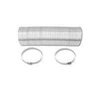 Conduit d'air flexible aluminium - Gaine aluminium rigide, Tuyau evacuation seche linge, Clips inox, 4 couches résistantes, Ventilation & climatisation, 10m gris