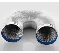 Conduit D'air Tuyau Flexible En Aluminium Conduit De Ventilation Pour Extracteur D'Air, Ventilateur Tubulair Avec 2 Colliers De Serrage En Acier Ø 80/100/110/120/150/160/170/180/200mm Climatisation (