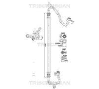 Conduit De Basse/Haute Pression, Climatiseur Pour FORD B-MAX FIESTA