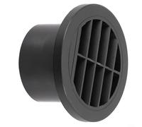 Conduit de chauffage 75 mm - Sortie d'air directionnelle rotative à 360 degrés - Pour Webasto - Pour chauffe-eau Eberspacher - Distributeur d'air chaud - Raccord en plastique noir