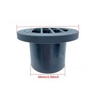 Conduit de Chauffage Diesel 60 mm/75 mm/90 mm, Sortie d'aération, connecteur Plat Rond Rotatif Noir for Voiture, Camion, fourgonnette, Camping-Car(60mm)