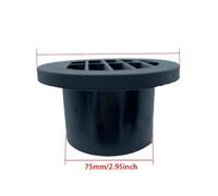 Conduit de Chauffage Diesel 60 mm/75 mm/90 mm, Sortie d'aération, connecteur Plat Rond Rotatif Noir for Voiture, Camion, fourgonnette, Camping-Car(75mm)