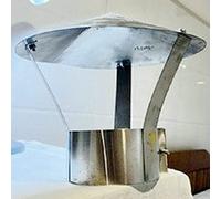 Conduit de cheminée conique à pans coupés, conduit de toit, cheminée conique, compatible avec tous types de combustibles, cheminée de foyer, conduit d'évacuation en acier galvanisé, ventilation, dia