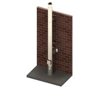 Conduit de cheminée double paroi inox - Kit extérieur TEC-DW-DESIGN - Ø 150 mm