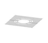 conduit de cheminee plaque de finition 0-deux parties pour aeration arriere Ø 150 mm