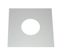 conduit de cheminee plaque de finition 0° monobloc acier inox Ø 160 mm