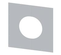 conduit de cheminee plaque de finition 1 65 deux parties acier inox Ø 160 mm