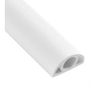 Conduit de fil souple pour le cheminement de câbles de 1 mètre en plastique pour gérer les câbles électriques et de données sur des surfaces plates (3 cm)