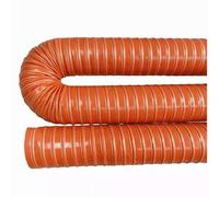 Conduit de refroidissement de frein en silicone 1-12" - Tuyau de gaz flexible 1-10 m avec colliers de serrage en acier(L4meters ID51mm)