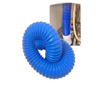Conduit de Tuyau Flexible ondulé en PVC Bleu de 1,2/2,4/3,5/4,7/5,9/7,1" pour la Collecte de poussière, la Ventilation, Le Drainage et l'extraction de la poussière (9 cm x 3,3 pi)