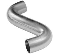 Conduit de ventilation en aluminium semi-rigide flexible de 150 mm (6") pour ventilateurs, hottes de cuisinière et ventilation - Longueur de 4 mètres