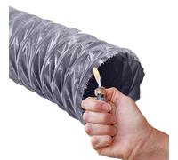 Conduit de ventilation flexible en nylon - Conduit d'évacuation résistant à la chaleur for CVC, cuisine et usage industriel (2-24 po)(2mx50mm)