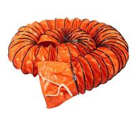 Conduit de ventilation flexible en PVC pour ventilateurs utilitaires - Conduit ignifuge avec cordon de serrage réglable et anneau en D - 5 m de diamètre - 75 cm de diamètre - Solutions de rangement