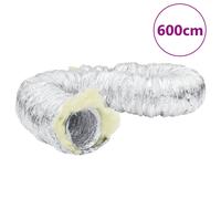 Conduit de Ventilation Isolé Tuyau d'Echappement Toilette Aluminium vidaXL