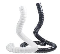 Conduit de ventilation tuyau d'échappement de 2/3 pouces de diamètre conduit d'air conduit Flexible de 3.2 à 6,6 pieds de longueur tuyau d'échappement de fumée conduit Flexible(Black,7.5cm(100cm))