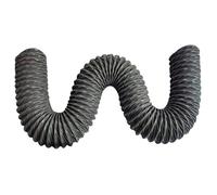Conduit d'évacuation flexible en nylon, longueur personnalisable, résistant aux hautes températures, extensible, gris(L 32.8ft/10M,Dia 115MM/4.5IN)