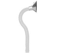 Conduit d'extraction de fumées Flexible avec hotte réglable et Bras pivotant à 360°, Tuyau d'extraction de fumées pour systèmes de soudage et d'aspiration de poussières - 200 mm x 1 m, Blanc