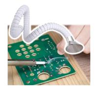 Conduit D'extraction Des Fumées De Soudage, Bras D'aspiration Des Poussières, Orientable À 360° Conduit Flexible Avec Capot En Acier Inoxydable(White dia 160MM(6.3 in),L 1m/3.2ft)