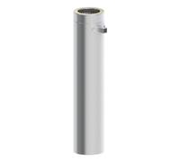 Conduit double paroi inox 1000 mm avec support pour attache mural - TEC-DW-DESIGN 130 mm