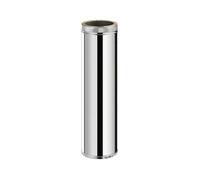 Conduit double paroi isolé - MON MOBILIER DESIGN - TDPI1000 - Inox - 100 cm - Ø125 mm